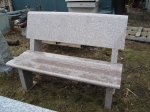 #13 - SD Pink Granite - A 4-0 Bench with back.
4 pieces